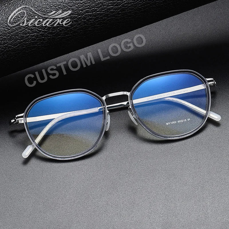 Osicare My1002 High Quality No Screw Custom Designer Lunettes Custom Eyeglasses Screwless Eyewear Glasses Optical Frames for Men