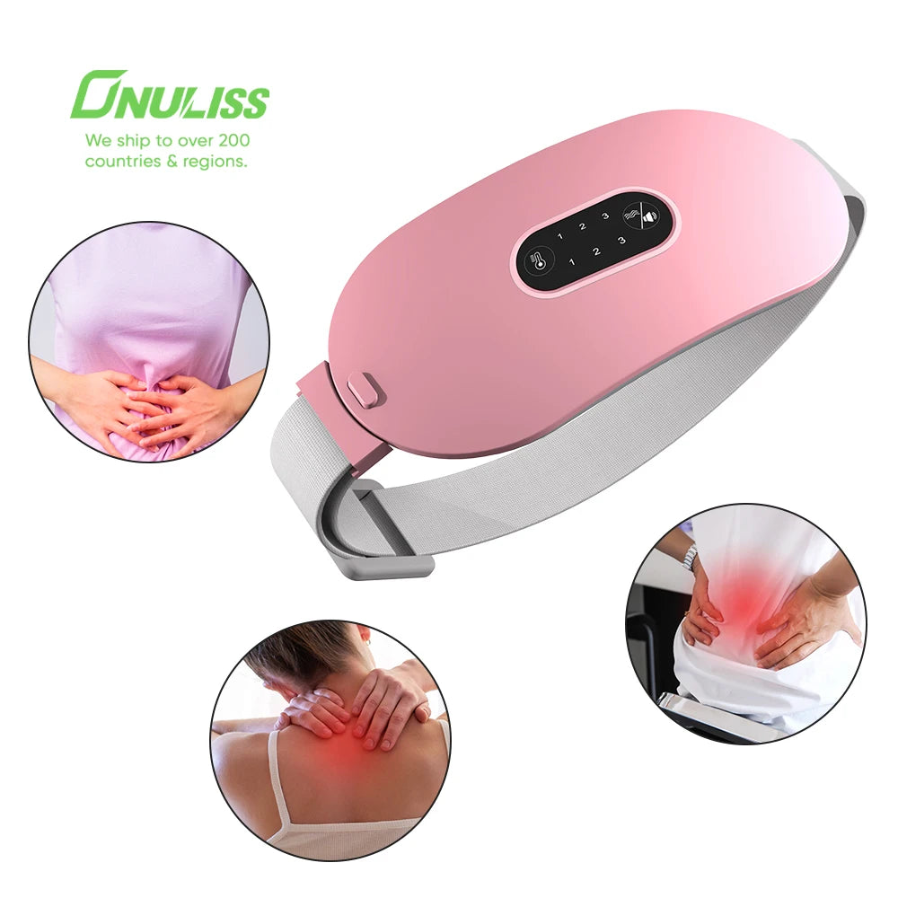 Wholesale Portable Electric Massager Belt Lady Heating Warm Palace Massage Belt New Arrival Pain Relief Heated Menstrual Belt