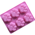 Saffron Silicone Dog Paw Mold Homemade DIY Cake and Jelly Baking Tools for Creating Paw Print Silhouettes