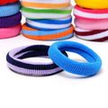 MIO Colorful Cotton Hair Ties Soft Toddler Ponytail Holders Seamless Elastics Hair Ties Large Hair Rope Scrunchies for Girls Kid