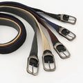 New Design Alloy Pin Buckle Adjustable Braided Stretch Belt Casual Unisex Men Women'S  Custom Elastic Belt Without Holes
