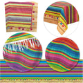 Mexican Taco Tuesday Theme Decorations Cinco De Mayo Serape Fiesta Dinnerware Plates Napkins Table Cover