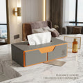 Leather Tissue Box with American Style Handmade Sophisticated Feel Customized Color & Logo Environmental Friendly
