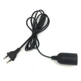 E27 Lamp Socket Holder EU Plug With On/off Switch Extension Cord for Hanging Lamp LED Bulbs Bases