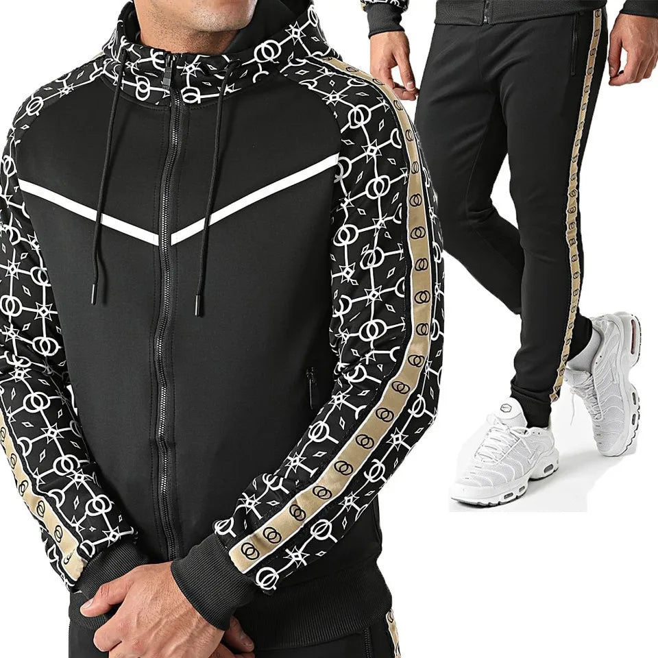Yali Custom Men Jogging Sportswear Tracksuit Luxury Digital Printed 2 Piece Unisex Fleece Sweatsuits