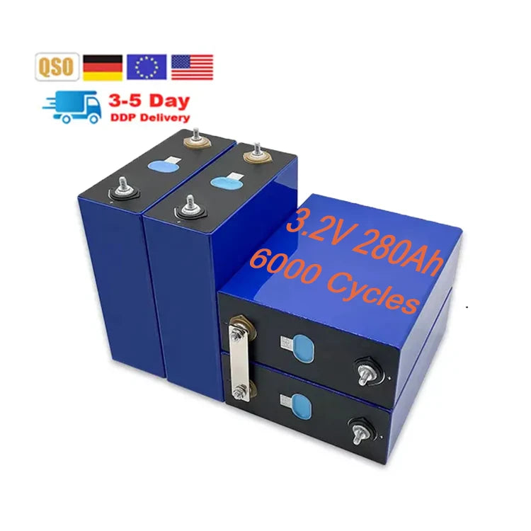 Brand New 6000 Cycles Grade Prismatic Lifepo4 Battery Cells 3.2v Lithium Ion Batteries Capacities 50ah 100ah 150ah 200ah 280ah