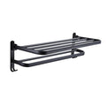 Electric Heated Stainless Steel Double Towel Bar Bathroom Towel Rack Mounted Design 60cm Modern Accessory Set Customizable Color