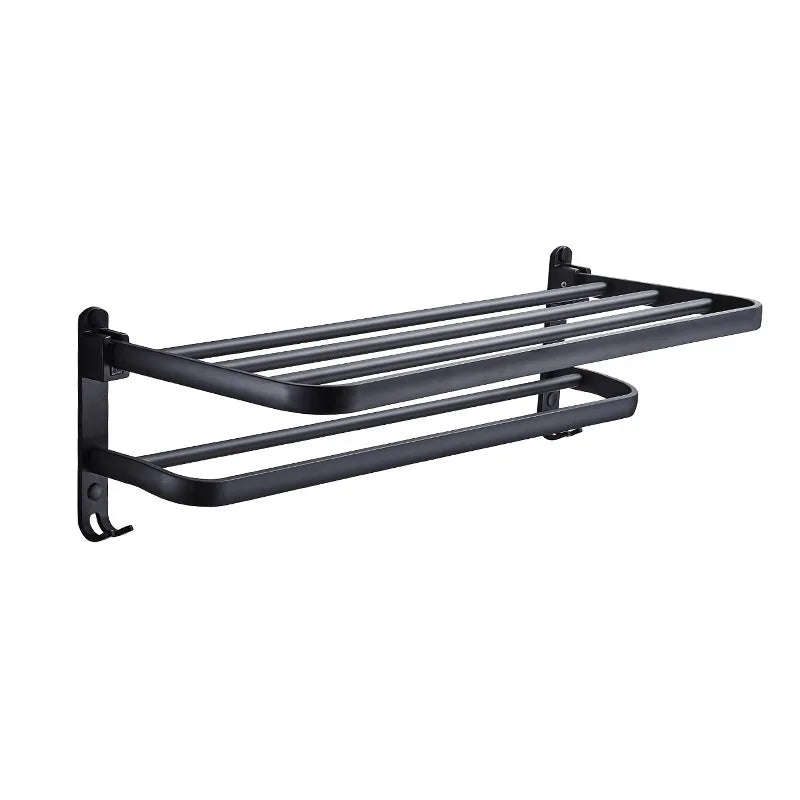 Electric Heated Stainless Steel Double Towel Bar Bathroom Towel Rack Mounted Design 60cm Modern Accessory Set Customizable Color