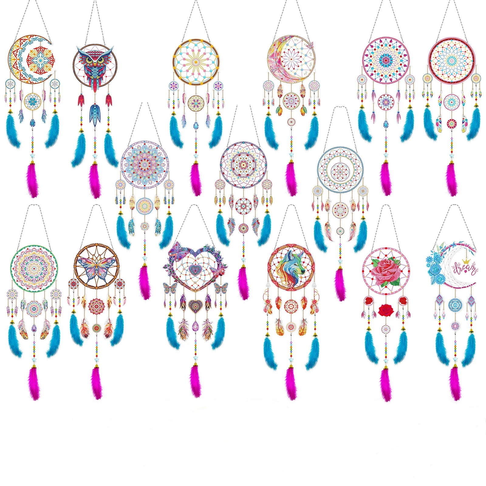 Diamond Painting DIY Dream Catcher Network 5D Diamond Painting Handicraft Living Room Decoration Painting Diamond Sticker