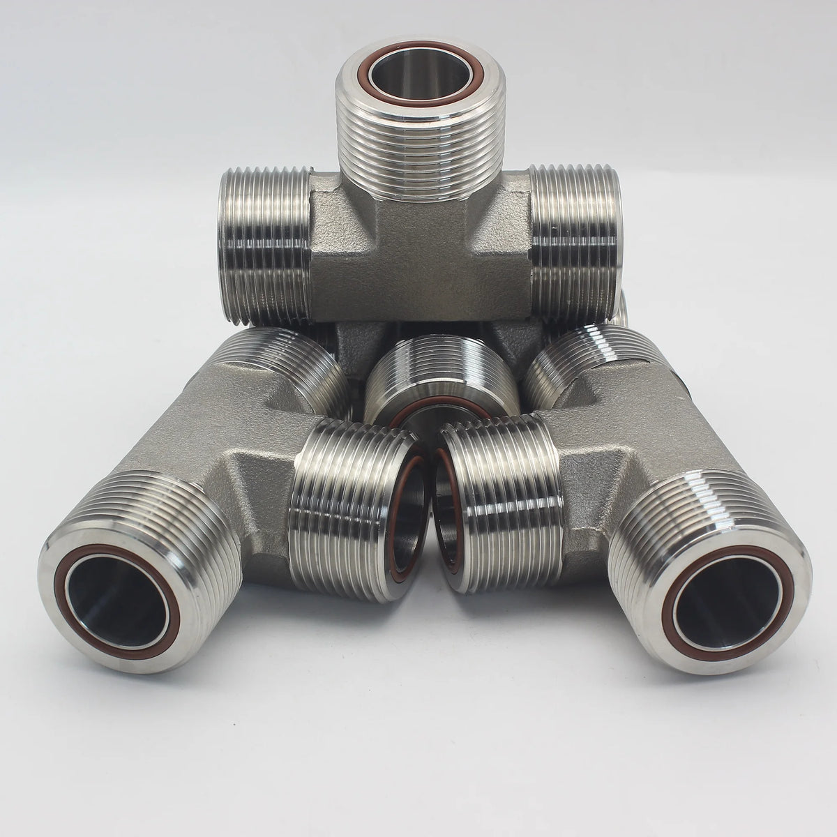 High Quality Factory ORFS Male Tee Parker JLO JMLO Union Tee Oring Face Seal Flare AF Carbon Steel Tee Fittings