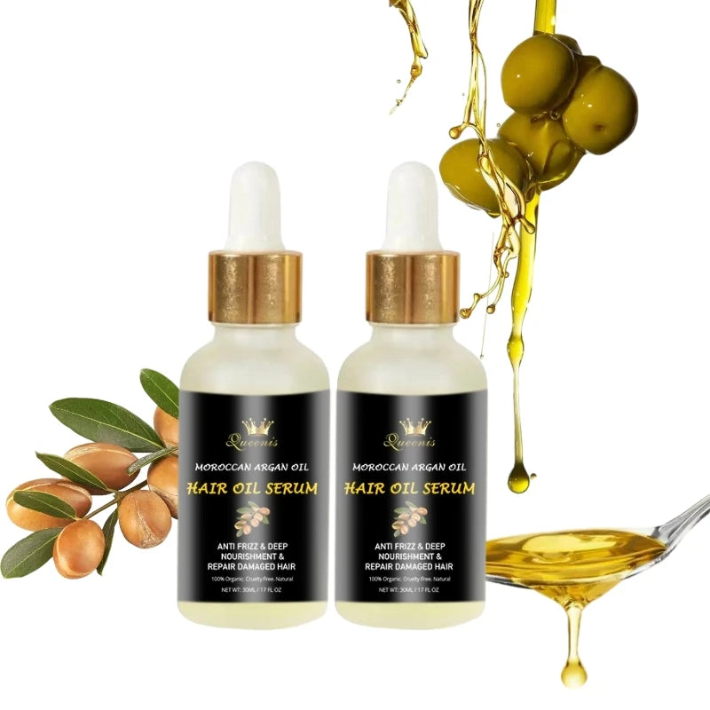 100% Organic Hair Oil Serum Natural Ingredients for Deep Repair Nourishing Care with Coconut Oil Ginger Soft Bright Shiny Hair