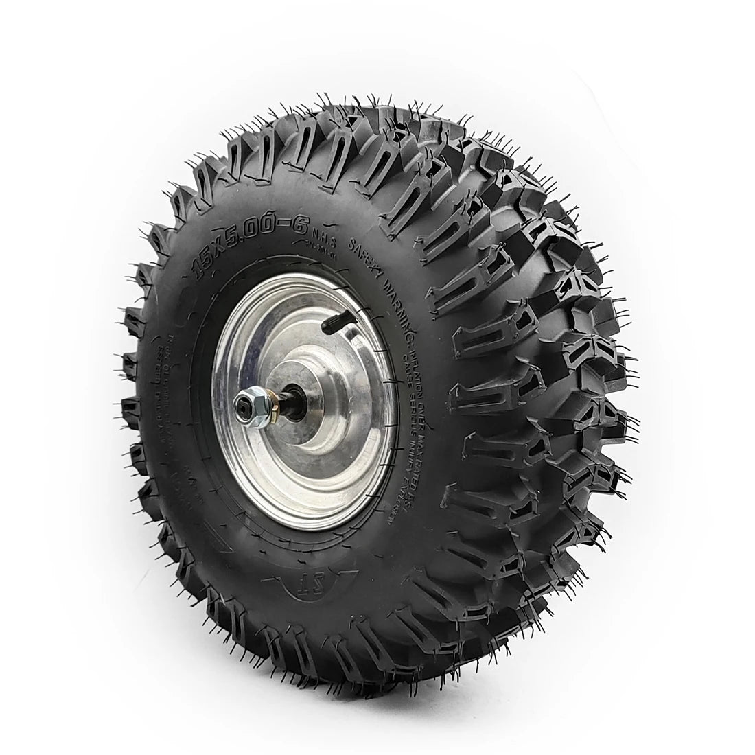 500W Atv Snow Sweeper Agricultural Vehicle 15X5.00-6 Tubeless Vacuum Tire Brushless Gear Hub Motor Wheel
