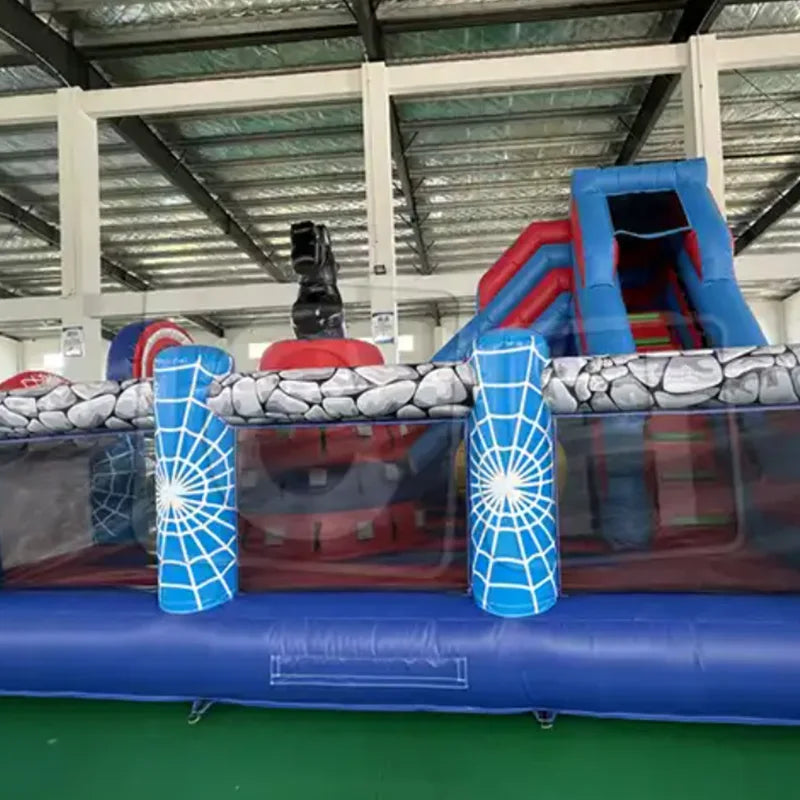 Commercial Inflatable Jumping Bouncer Dry Slide Play Equipment Fun City Inflatable Playground Bounce House Castle Combo for Kids