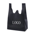 Wholesale Promotional Polypropylene Custom logo Eco Friendly Reusable Die Cut Grocery Shopping T-shirt Bag Non Woven Bag