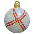 60cm Indoor Outdoor Shop Bar Christmas Decoration PVC Inflatable Christmas Decorative Hanging Ball