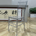 Tongli Modern Design Clear Crystal Backrest Wedding Chair High-Appearance Durable Plastic Outdoor Chairs Acrylic Material