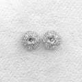 Sterling Silver 4*4mm Semi Mount Stud Earrings Empty Support Blank Claws Setting S925 Mountain Base Without Stone for DIY Inlay