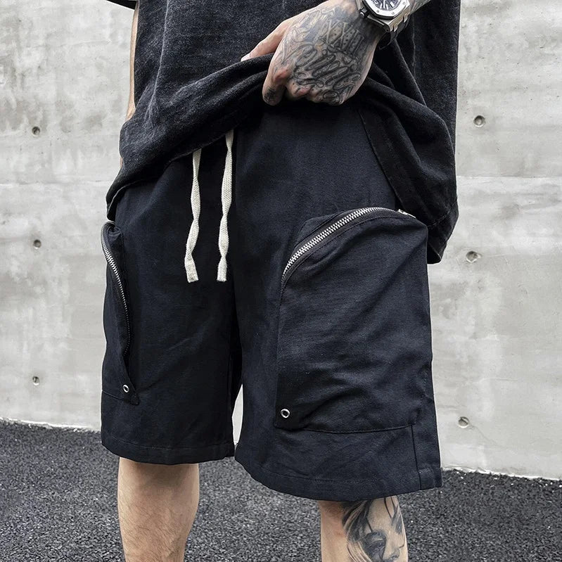 OEM Shorts Long Drawstring Drop Shipping Stock Hit Pop Men Cargo Pocket Short