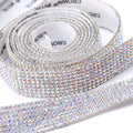 Hot-Selling 8rows Adhesive Rhinestone Strip Tear-Off DIY Self-Adhesive Clothing Accessories Rhinestones