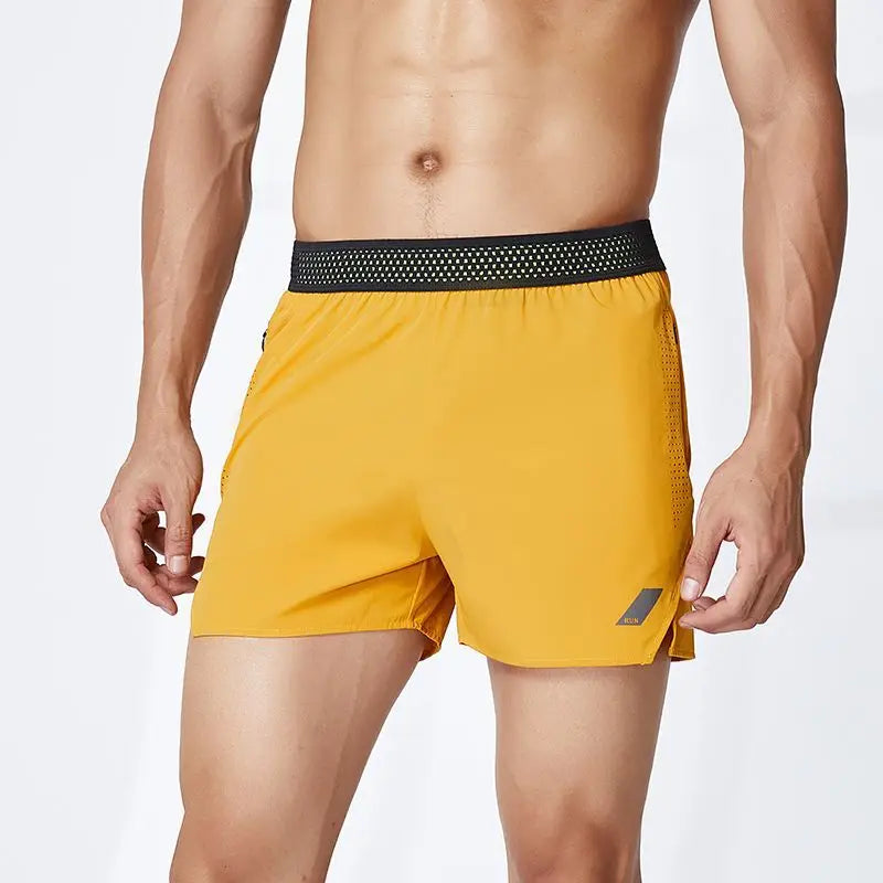 Mens Gym Training Shorts Men Sports Casual Clothing Fitness Workout Running Grid Quick-drying Compression Shorts Athletics