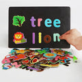 Wholesale Montessori Children's Wood Letter Puzzle Drawing Board Game Educational Alphabet Learning Activity Toys for Boys Girls