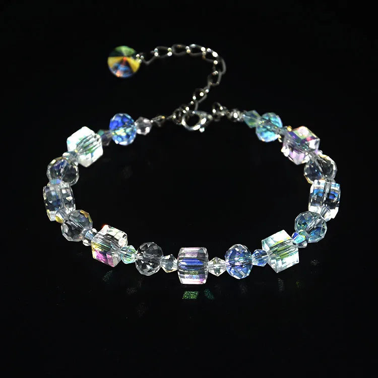 Hot Selling Square Crystal Stone Bracelet Shining Ab Color Exquisite Luxury Fashion Bracelets & Bangles Jewelry