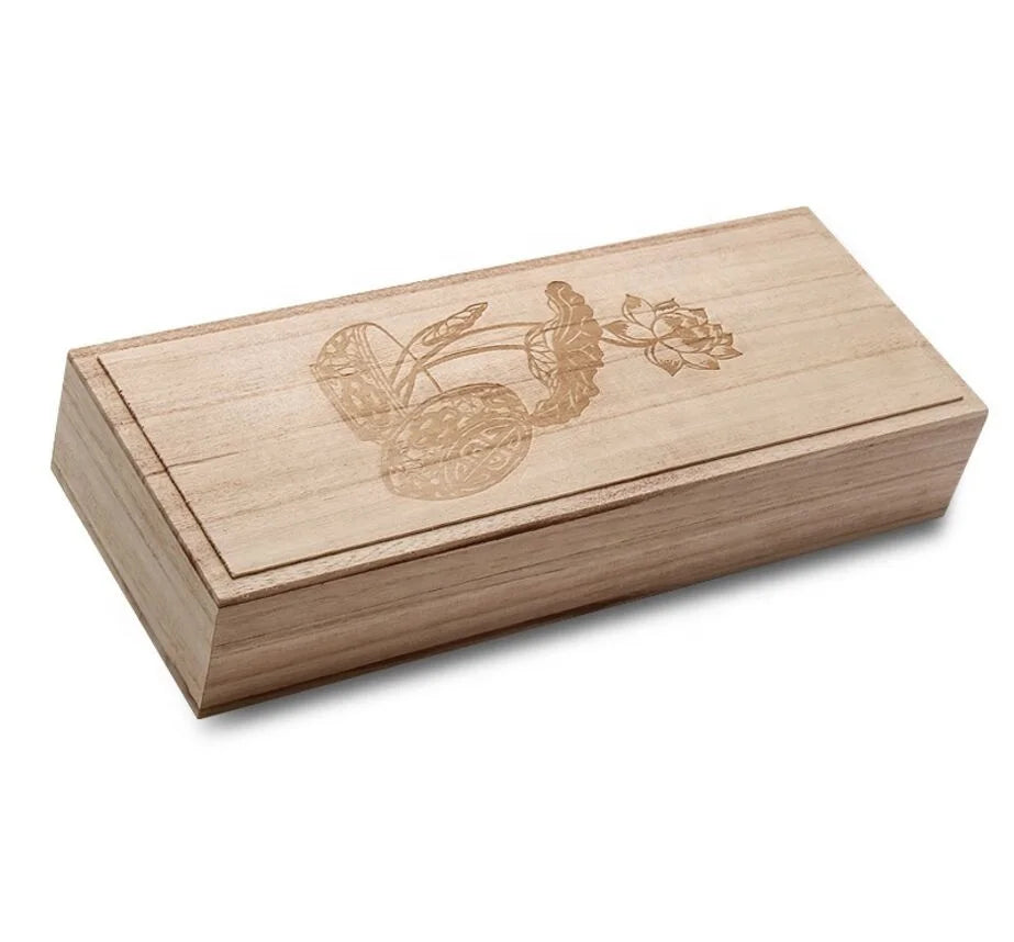 Japan Feature Wooden Necklace Gift Box Handmade Light Wood Prayer Beads Box for Jewelry Gift Storage and Display