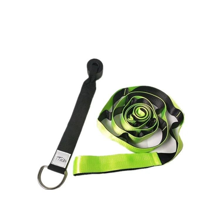 12 Loops Multi-Loop Strap for Yoga Physical Therapy Pilates Dance Gymnastics Nonelastic Stretch Strap Sports Entertainment