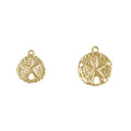 Fashion 14/20 Gold Filled Sand Dollar Charms for Non Tarnish Gold Pendant Findings