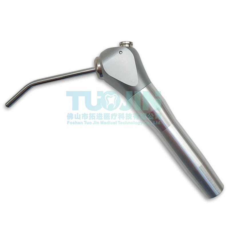 1 Set 3 Way Syringe Handpiece Dental Air Water Spray Triple Autoclavable With 2 Nozzles for Dental Lab Silvery Dentist Equipment