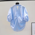 Boutique Wholesale 2026 Summer New Korean Version Loose Pleated Short Sleeved Anti-aging Women's Shirt