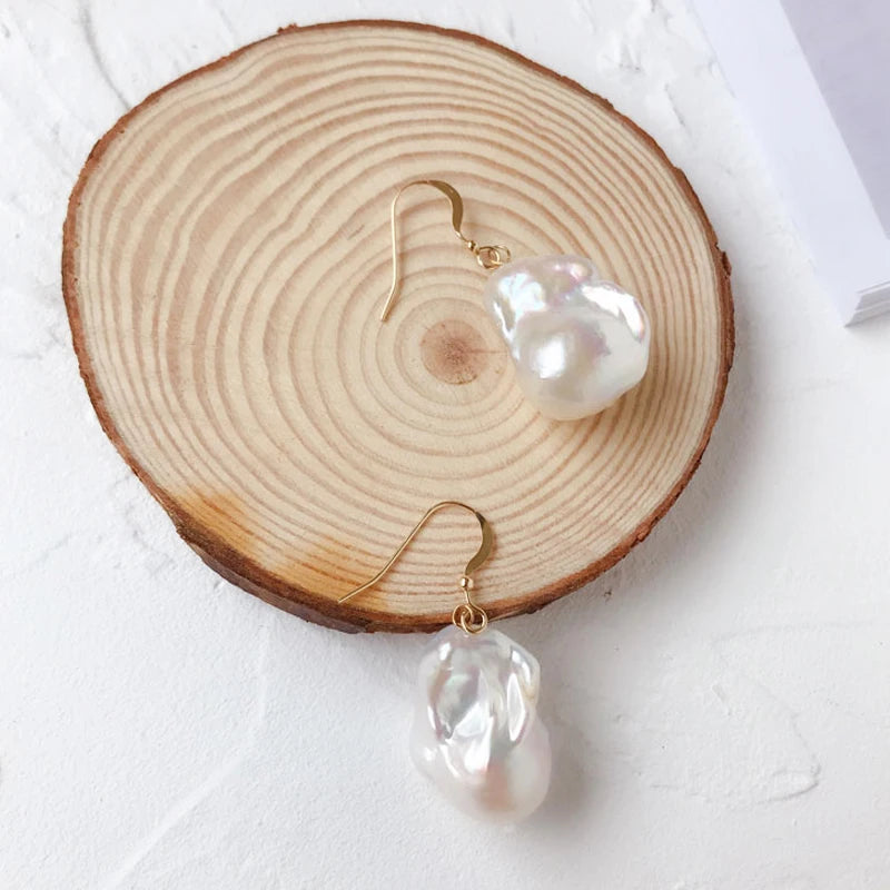 10-19 mm 3A Cultured Freshwater Pearl Baroque Pearl Natural White Baroque Freshwater Loose Pearls Beads