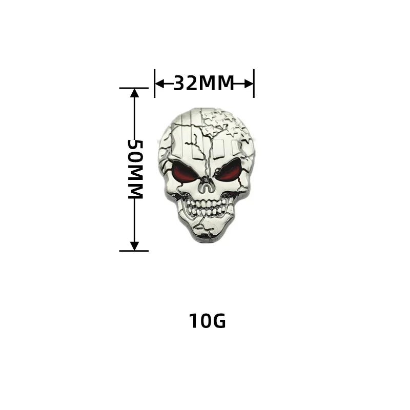 Car Personality Modification Mark Punisher Car logo Skull Modification Mark