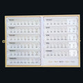 Junyuan Jewelry Loose Diamond Gemstone Master Stone Set Different Size & Shape Comparison Chart Ring Carat Kit Reference Tool