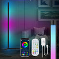 Richshining RGB Floor Lamp Adjustable and App Controlled Remote Foldable Design for Living Room Home Decor