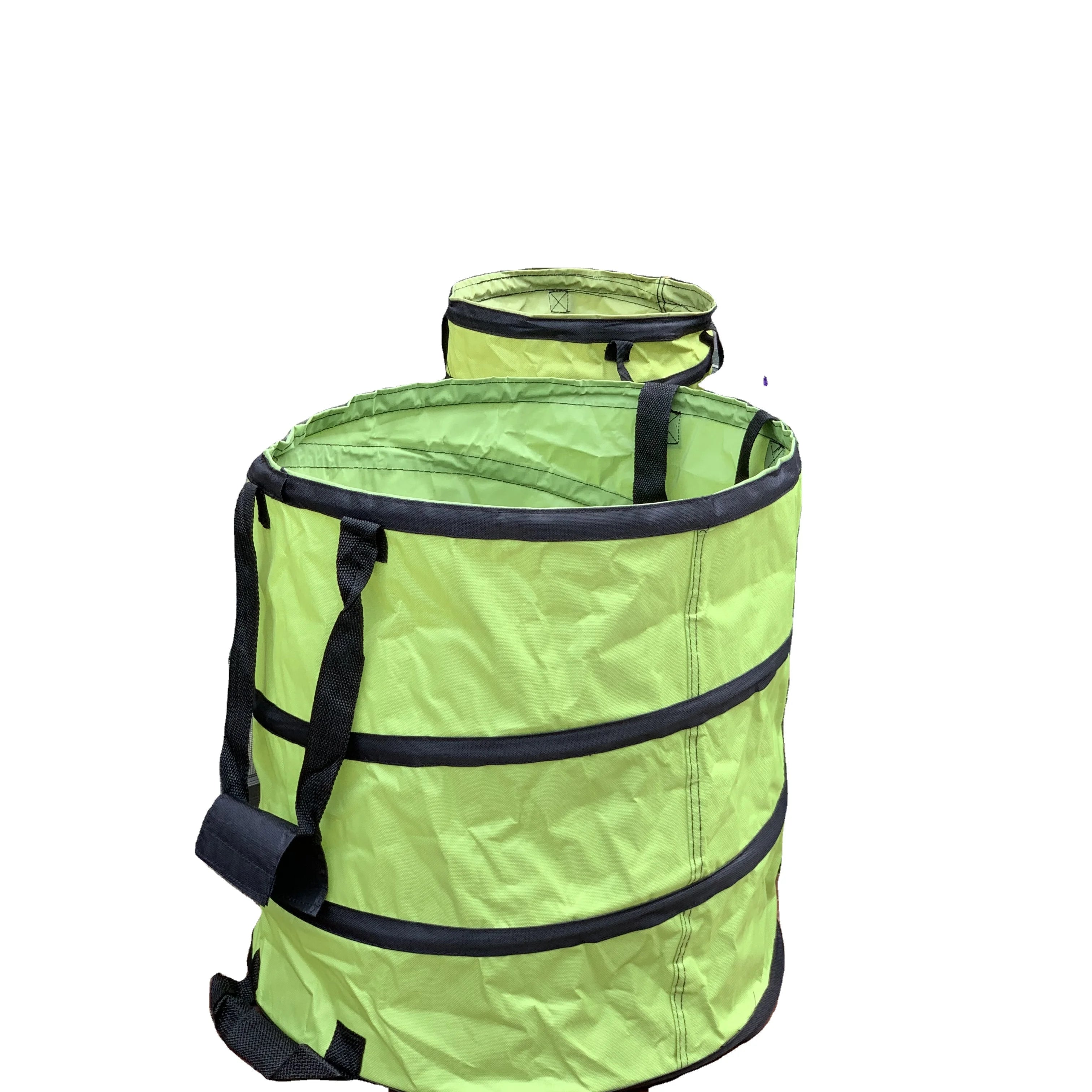 Large Leaf Collecting Pop up Storage Container Foldable Reusable Plastic Lawn Garden Garbage Bag