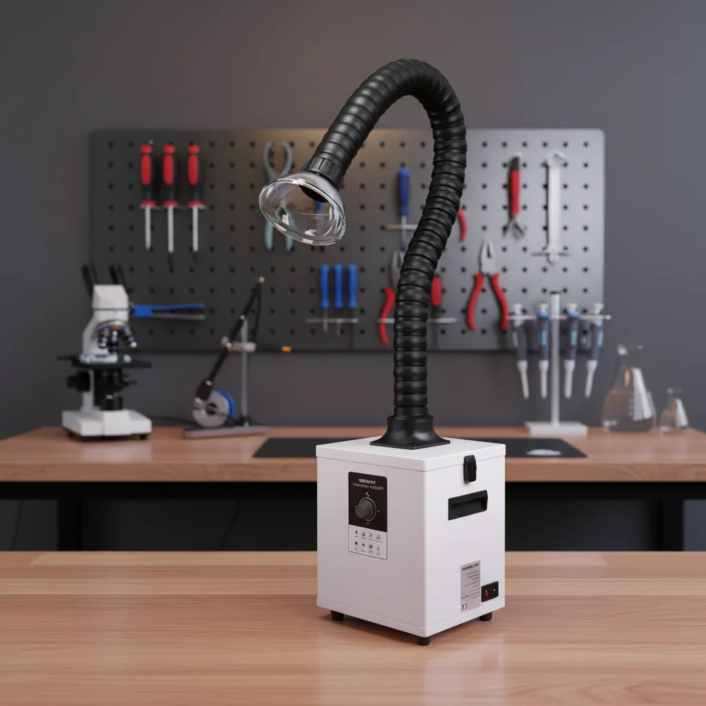 KNOKOO 150W CO2 Laser Smog Fume Extractor Soldering Filter Beauty Nail Salon Smoke Absorber New Stationary DIY Welding