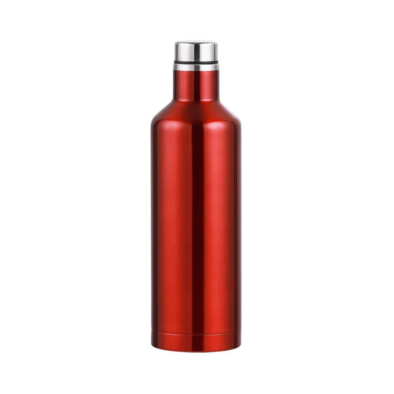 FX Factory Wholesale Double Wall Vacuum Insulated Thermos 17oz Travel Coffee Mug Silver Stainless Steel Straw Tumbler