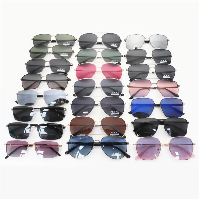 2025 Wholesale Promotional Factory Price Mix Models High Quality Metal Frames Polarized Sunglasses Men