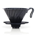 Ecocoffee Coffee Dripper V Shaped 60 Coffee Filter Cup Pour Over Coffee Maker Silicone Tray Kitchen Appliance