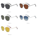 CONCHEN  Vintage Metal Temple Sun Glasses for Men square Metal Frame Custom logo Sun Glasses Polarized Unique Sunglasses for Men