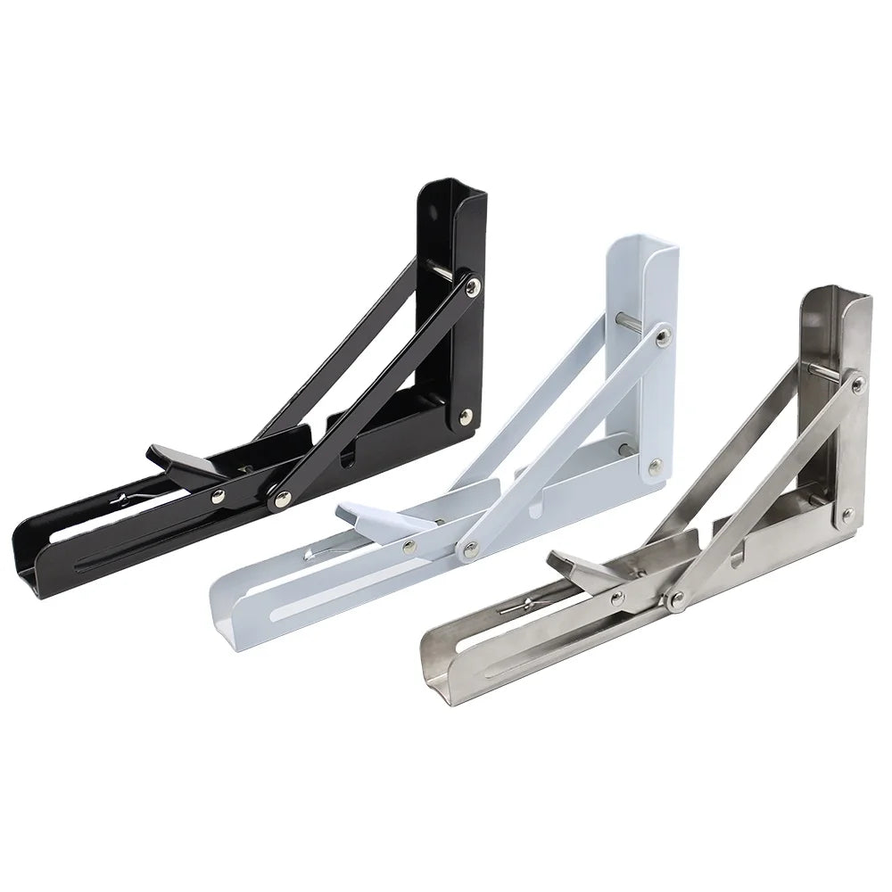 Zuogang Wholesale Billy Folding Table Shelf Black Metal Floating Shelf Bracket Metal Wall Mounted COLLAPSIBLE Bracket