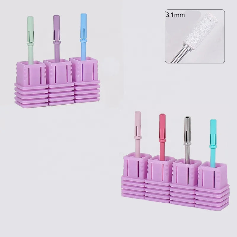 3.1mm Pink Nail Small Sand Ring Bearing Polishing Dead Skin Shafts Small Color Nail Polishing Head Nail Sanding Bands
