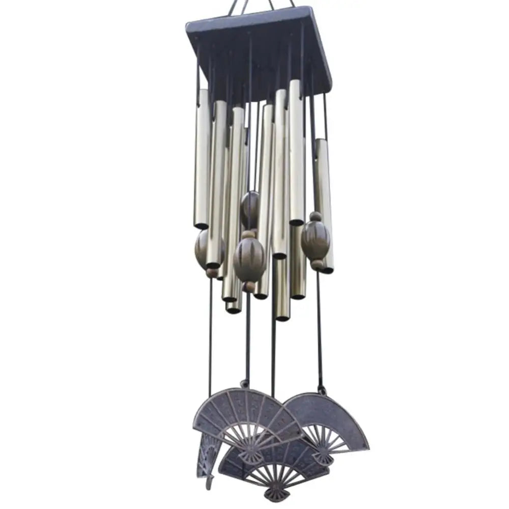 Factory Price Wind Chimes 66cm Hot Sales Metal Pipe Fan Wall Hanging Home Balcony Ornament Wind Chime Garden House Decoration