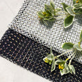 Fashion Bridal Crystal Heavy Beaded Elastic Plaid Net Veil Fabric for Wedding Swimwear Printed Pattern for Boys Spring Summer