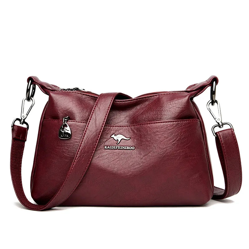 Hot Sale Ladies Designer Hand Bag Shoulder Tote Zipper Purse Luxury Pu Leather Satchel Crossbody Bag Newest Bags Women Handbags