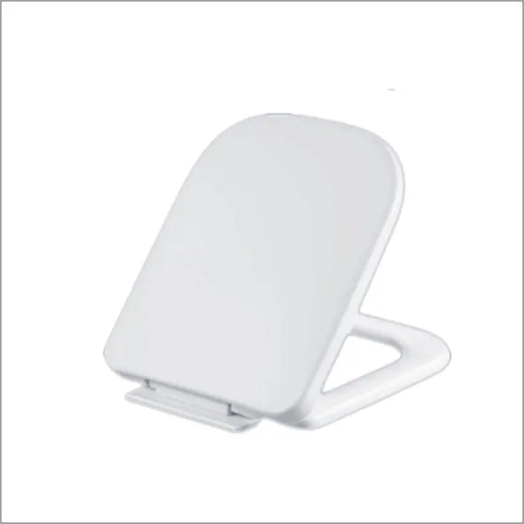 Designer Toilet Seat Square Shaped Soft Closing Bathroom Toilet Plastic Seat Cover