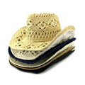Wholesale Summer Paper Straw Cowboy Hats Hand Crochet Hollow Design for Unisex Adults Plain Western Style for Outdoor