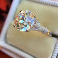 Hot Sale Fashion Ring Dainty Shinny Diamond Crystal Zircon Rings Jewelry Women for Engagement
