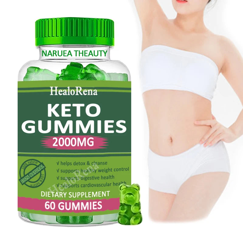 OEM/ODM Factory Custom Keto Gummies Ketone Fat Tummy Loss Burner Weight Management Green Apple Cider Vinegar Keto Bear Gummies